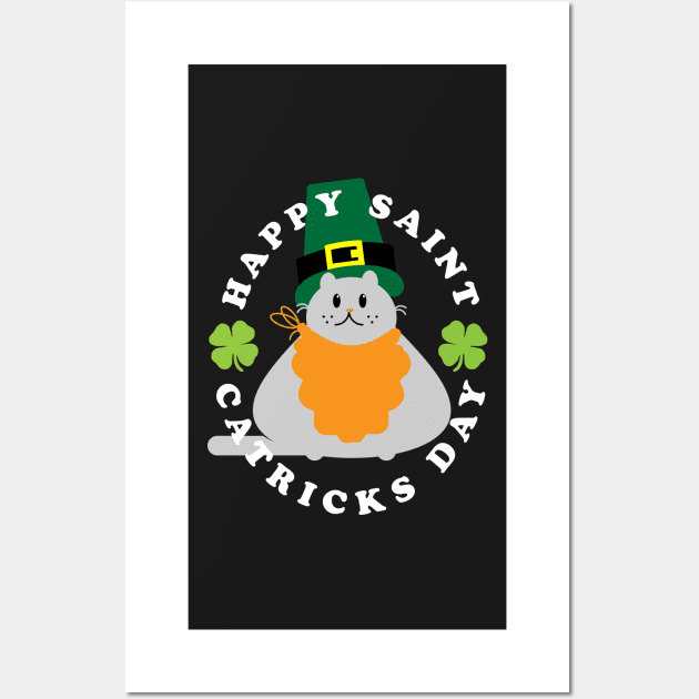 St Catricks Day Cute Doodle Wall Art by BraaiNinja